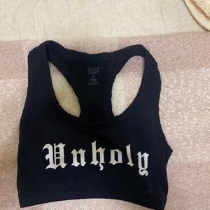 Black craft sports bra